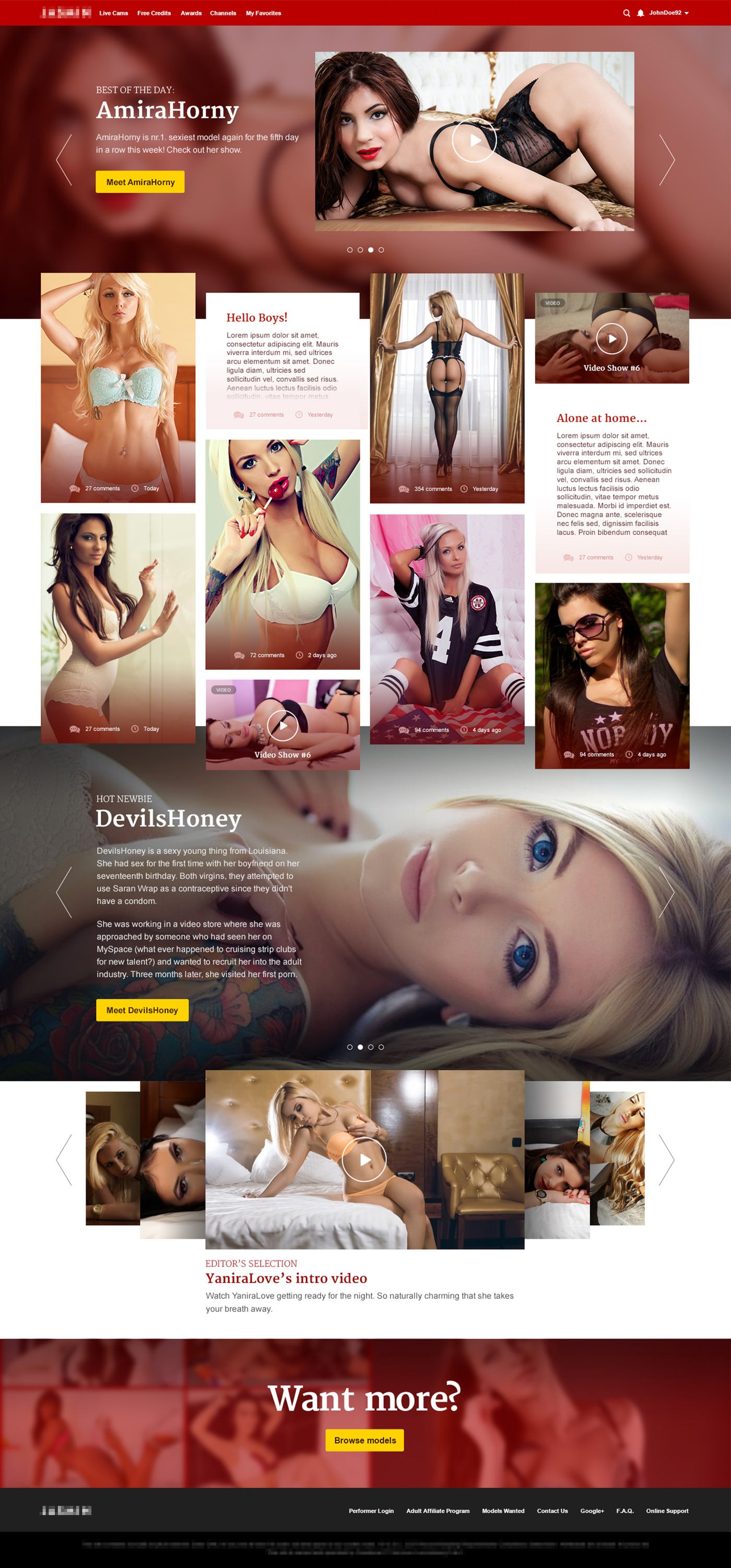 Jasmin glamour frontpage
