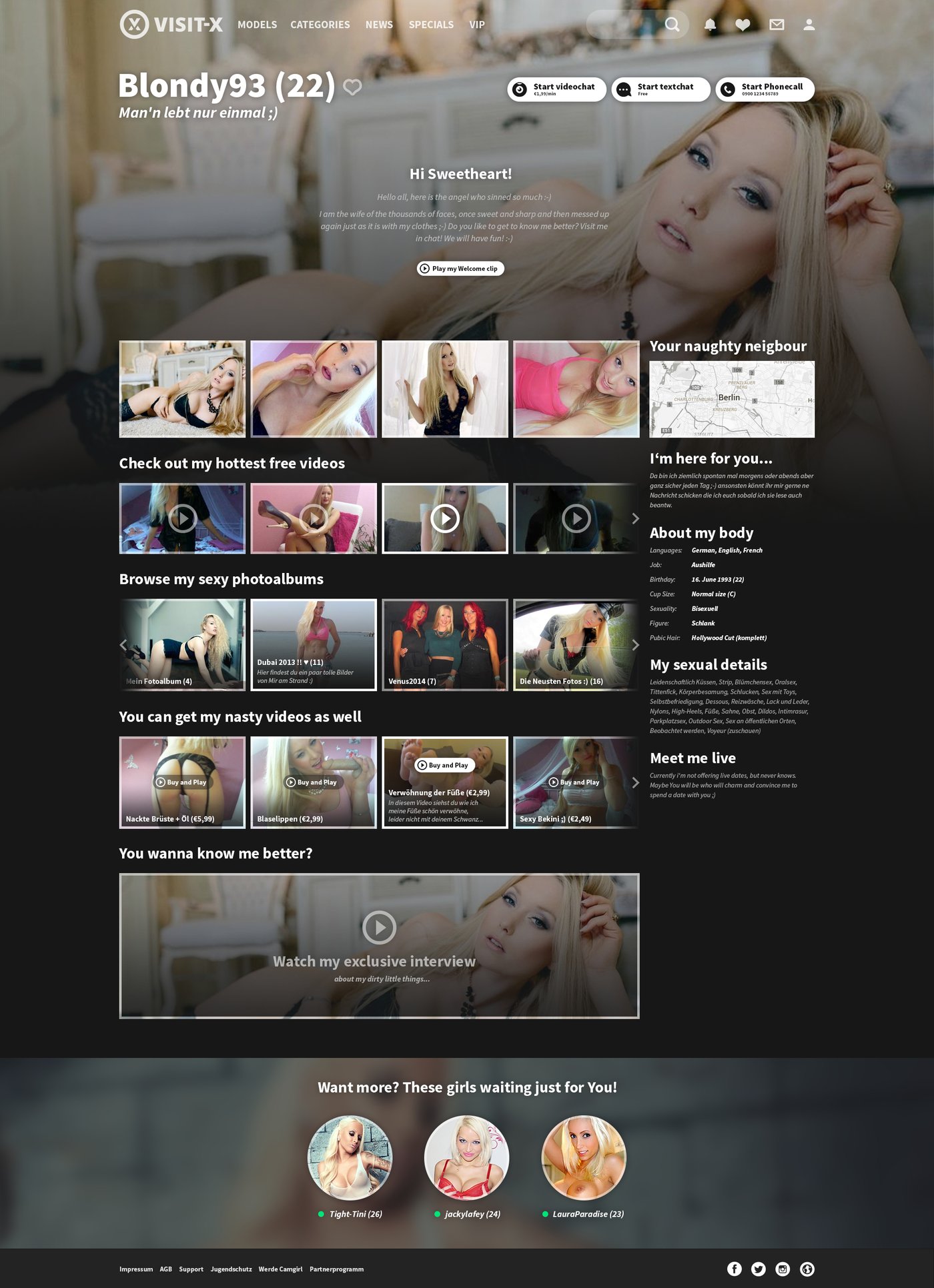 Visit-X redesign actor profile main